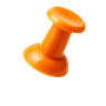 orange pushpin